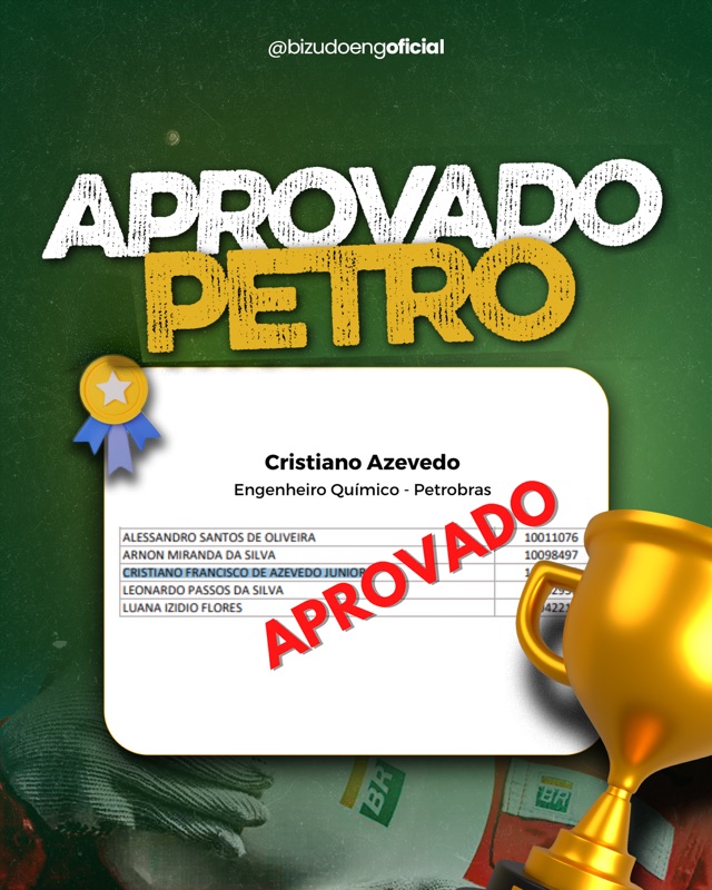 Cristiano Azevedo — Aprovado Petrobras