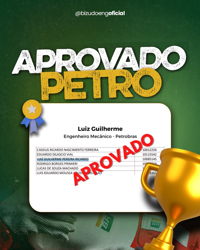 Luiz Guilherme — Aprovado Petrobras