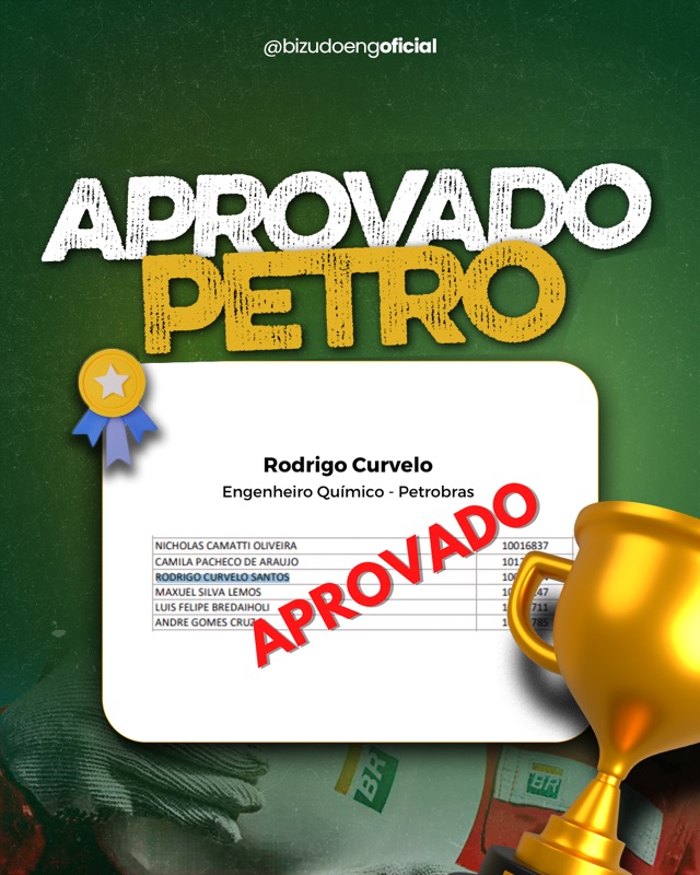 Rodrigo Curvelo — Aprovado Petrobras