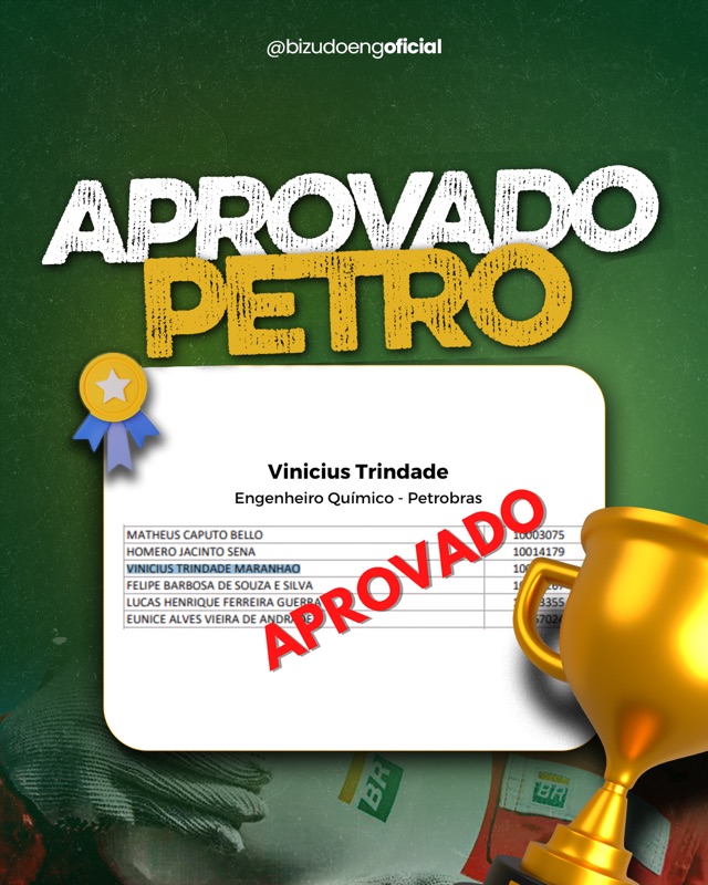 Vinícius Trindade — Aprovado Petrobras
